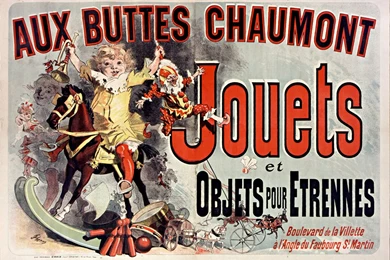 Aux Buttes Chaumont :: Vintage French Ad Poster By Sammyag On ...