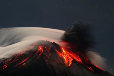 Mountains Volcanoes Lava Ecuador Wallpapers