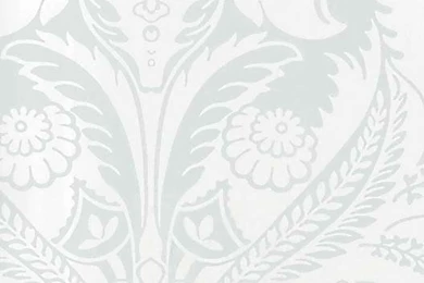 White Vintage Damask Wallpapers By Warner