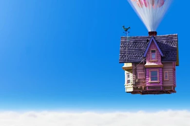 Disney Wallpaper up carls house closer with balloons normal ...