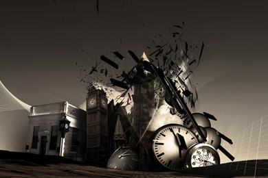 Desktop Wallpapers · Gallery · 3D Art · Abstract Temporary Collapse ...