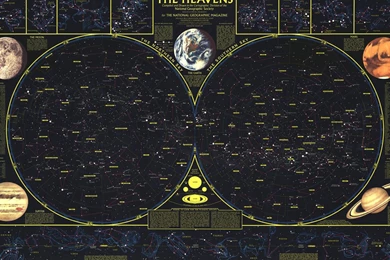 1366x768 Sky, Map, Star, Constellation Wallpapers And Pictures 21748