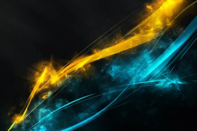 Spectacular Blue And Yellow Abstract Wallpapers