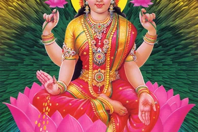 Lord Ganesha And Goddess Lakshmi Wallpapers And Images