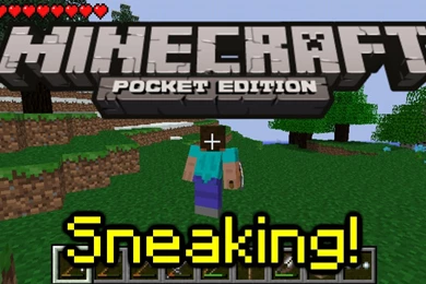 Minecraft PE Update Video 0.6.0 Sneaking YouTube