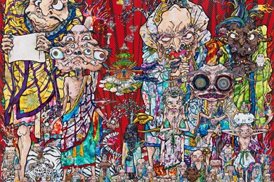 A Mournful Takashi Murakami Shows His Spiritual Side At Gagosian ...