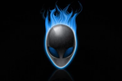 Alienware Flame Blue By Compherm Contributing Wallpapers   (