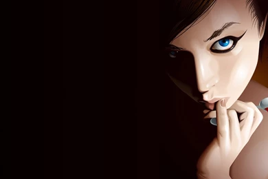 Wallpapers Cartoon Lady 1360x768