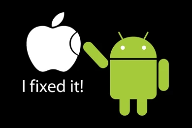 Apple Inc., Android (operating System), Black Background, Humor ...