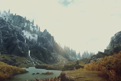 The Elder Scrolls V: Skyrim, Mountain, Tundra, Video Games ...