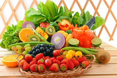Vegetable Basket Food Wallpapers For Desktop, PC & Mobile