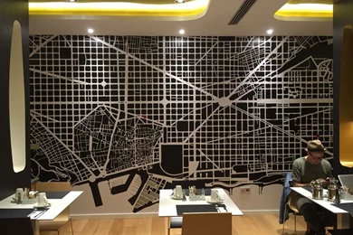 Large Graphic Wallpapers Used To Great Effect In Boutique …