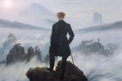 Caspar David Friedrich's Wanderer (retouched) By Limit8 On DeviantArt