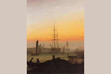 Wallpapers Rembrandt Greifswald Port Caspar David Friedrich ...