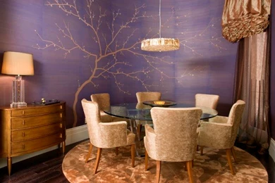Dramatic Dining Room In Hollywood Regency Style   Robert Naik ...