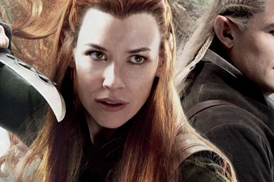 The Hobbit Tauriel Legolas Evangeline Lilly Orlando Bloom The ...