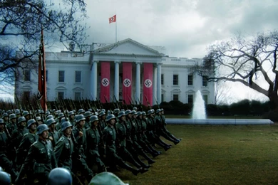 Nazi White House Photomanipulation Artwork Soldiers On March