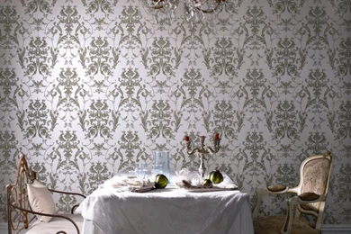 Bewitched Wallpaper: Cream Shimmer/Beige   Wallpapers   New York ...