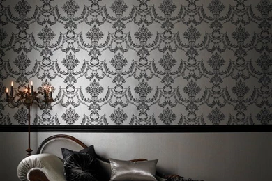 Palais Wallpaper: Brown Shimmer/Black   Wallpapers   New York   By ...