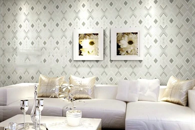 Modern Stylish Simple Box Non Woven Wallpapers 3D Three Dimensional ...