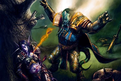 1366x768 World Of Warcraft, Draenei, Arrows, Blizzard, Elf ...