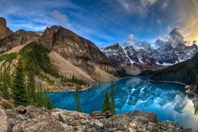 Moraine Lake Landscape >> HD Wallpaper, Get It Now!