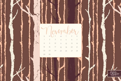 November Desktop & Smartphone Calendars