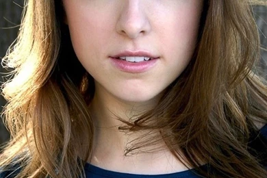 Anna Kendrick In A Blue Dress iPhone 5 Wallpapers (640x1136)