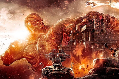 God Of War 3 HD Wallpaper Huge Mountains