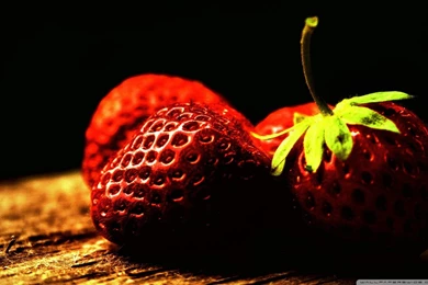 Red Strawberry HD Desktop Wallpapers : Widescreen : High Definition ...