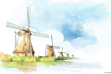 Free Wallpapers   Free Art Wallpapers   Drawing Beautiful Scenery ...