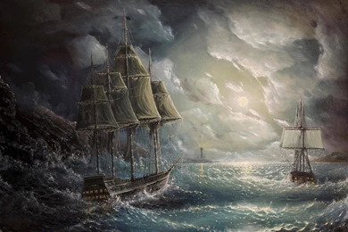 Sea Sail Drawing Art Storm