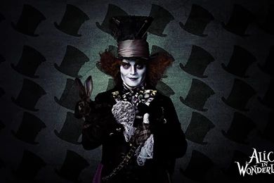 Mad Hatter Johnny Depp Alice In Wonderland Desktop Wallpapers