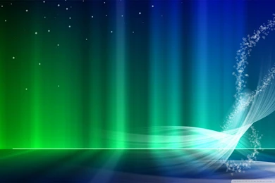 Vista Blue And Green Aurora HD Desktop Wallpapers : Widescreen ...