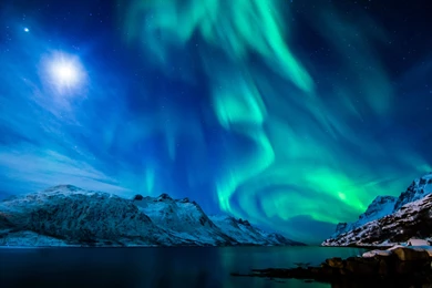 Blue Aurora Borealis Wallpapers   Wallpaper.
