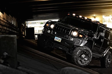 Download Wallpapers 3840x2160 Hummer, H2, Black, Off Road, Black ...