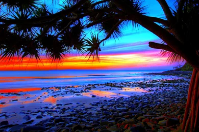 Tropical Beach Sunset Wallpapers 09, HD Desktop Wallpapers