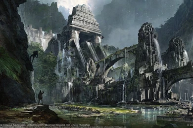 Darius Kalinauskas Wallpapers Atlantis Entrance 1360x768