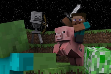 An Epic Minecraft Wallpapers I Made For My Digital Modeling Class ...