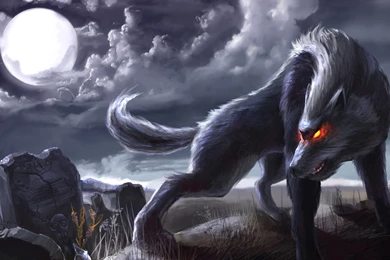 HD Angry Wolf Moon Animated Wallpapers HD Full Size ...