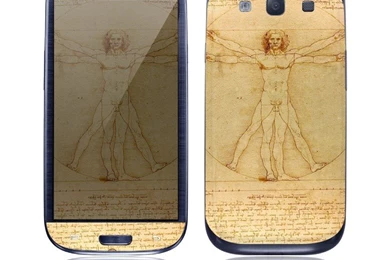 Samsung Galaxy S III, S3 Decal Skin   Vitruvian Man