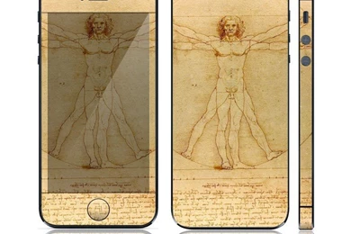 Apple iPhone 5 Decal Skin   Vitruvian Man