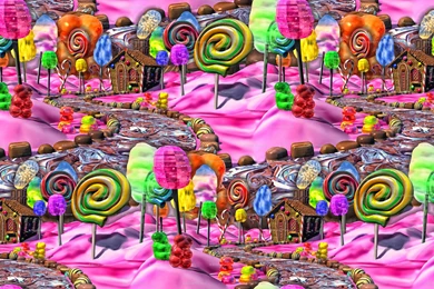 Pink Candyland Seamless Giftwrap   Bonnie_phantasm   Spoonflower