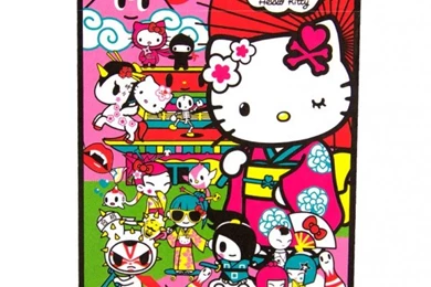 Tokidoki X Hello Kitty Kimono Throw Blanket