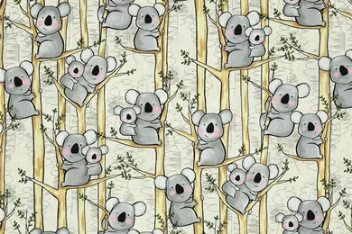 Koalas Fabric By Witee On Spoonflower   Custom Fabric