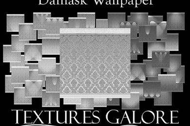 Second Life Marketplace   Embossed Silver Damask Wallpapers