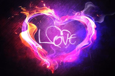 Neon Heart Desktop Wallpapers : Art Wallpapers   Ngantukan.com