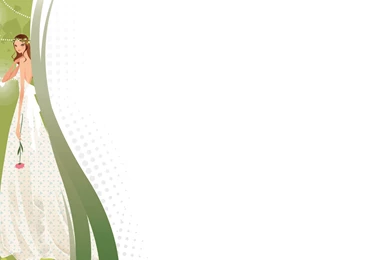 Bride With Groom In Green Powerpoint Templates   Beauty & Fashion ...