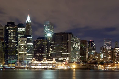 NY Skyline 1366x768 Wallpapers