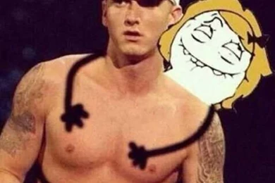 That's A Cartoon Character Of Me In The Background! What A Dork ...